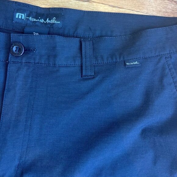 Travis Mathew Beck Shorts Black 81% polyester, 13% cotton, 6% spandex Size 38 - Picture 8 of 11